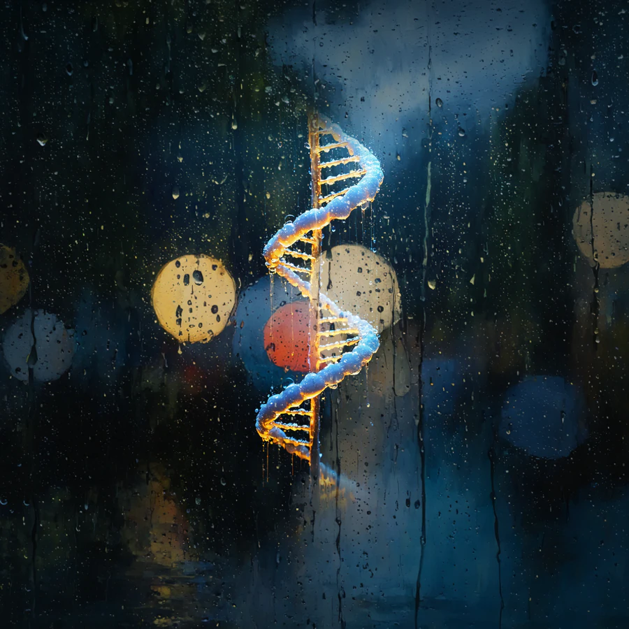 The Rain Hermit Sound DNA art